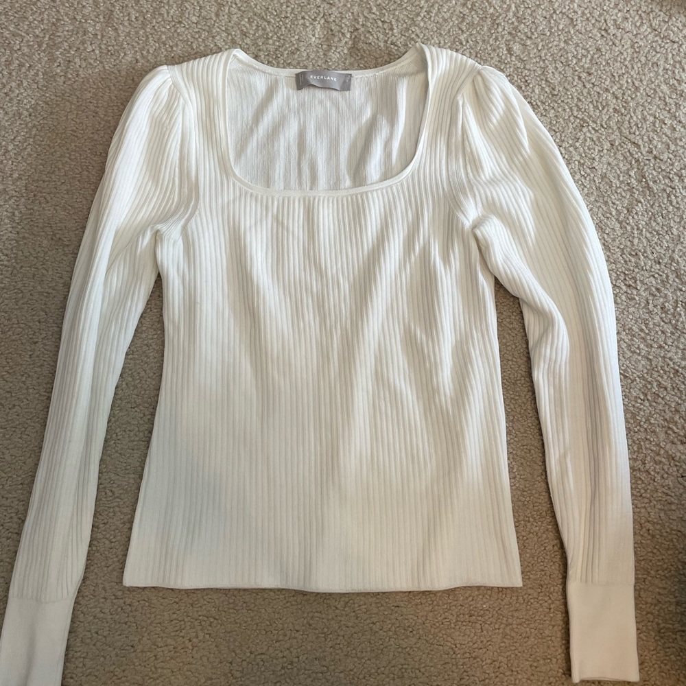 Everlane Puff Sleeve Sweater